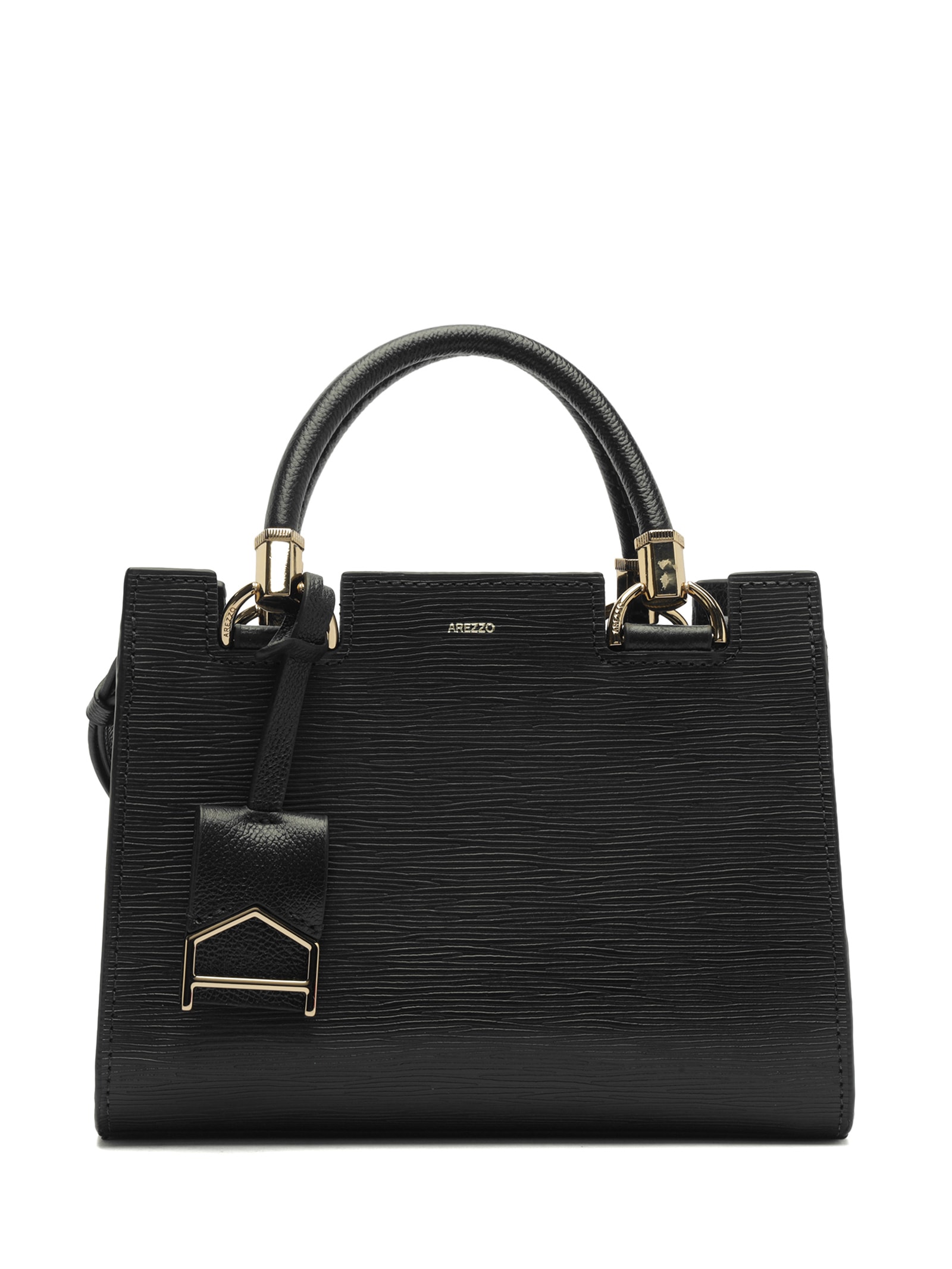 Bolsa Feminina Tiracolo Média Wave/Nap Preto Arezzo