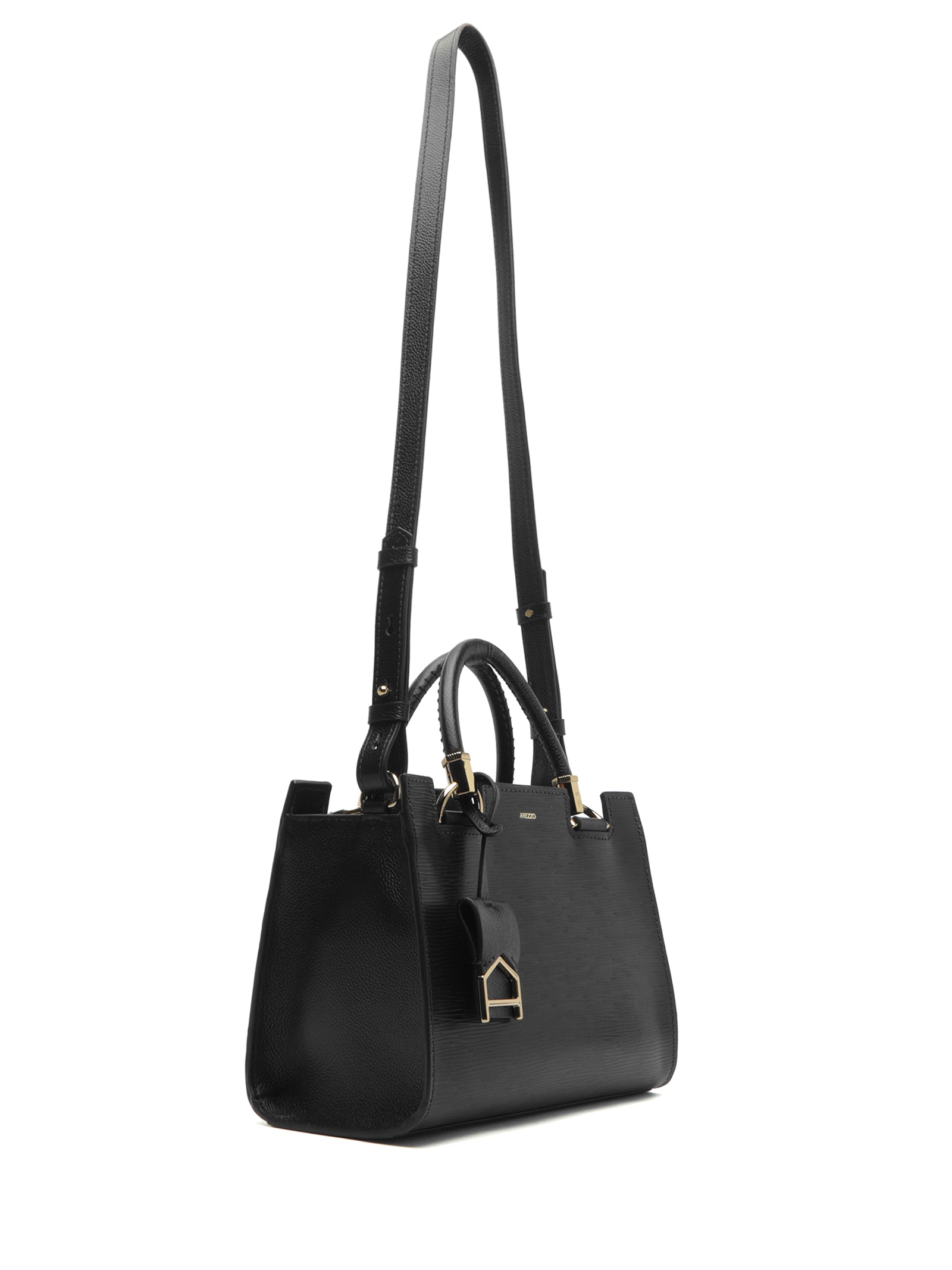 Bolsa Feminina Tiracolo Média Wave/Nap Preto Arezzo