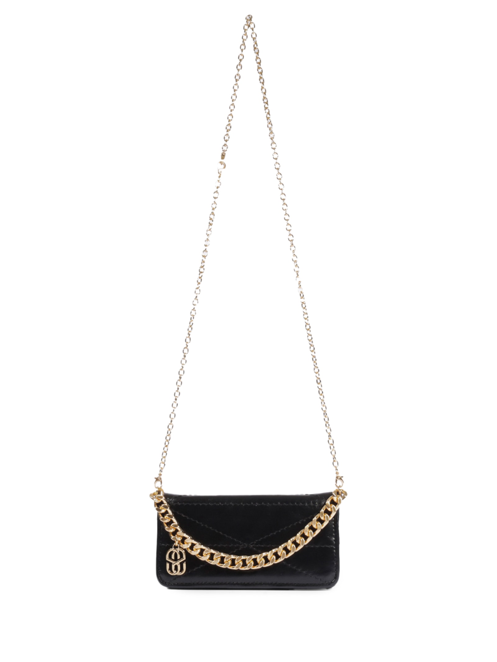 Bolsa Feminina Tiracolo Mika Pequena Couro Preto Schutz