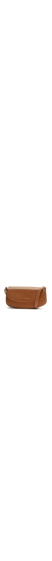 Bolsa Feminina Tiracolo Mini Baguette Esther Couro - Marrom