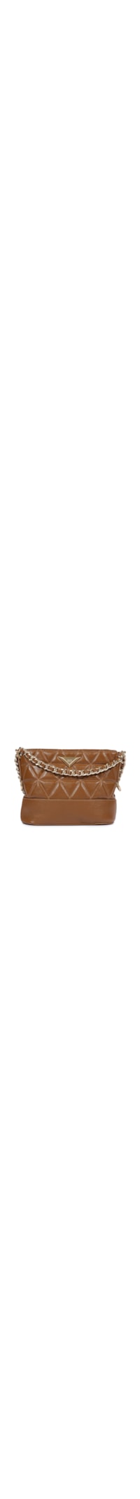 Bolsa Feminina Tiracolo Mini Hobo 944 Couro - Marrom