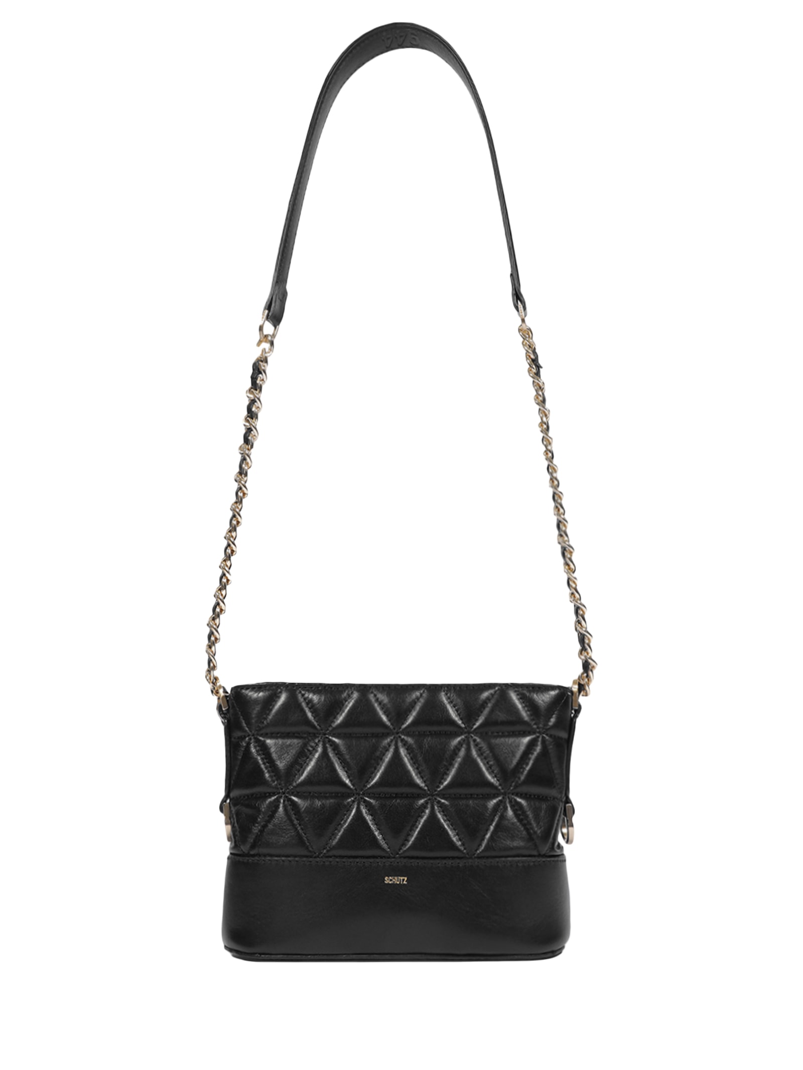 Bolsa Feminina Tiracolo Mini Hobo 944 Couro Preto Schutz