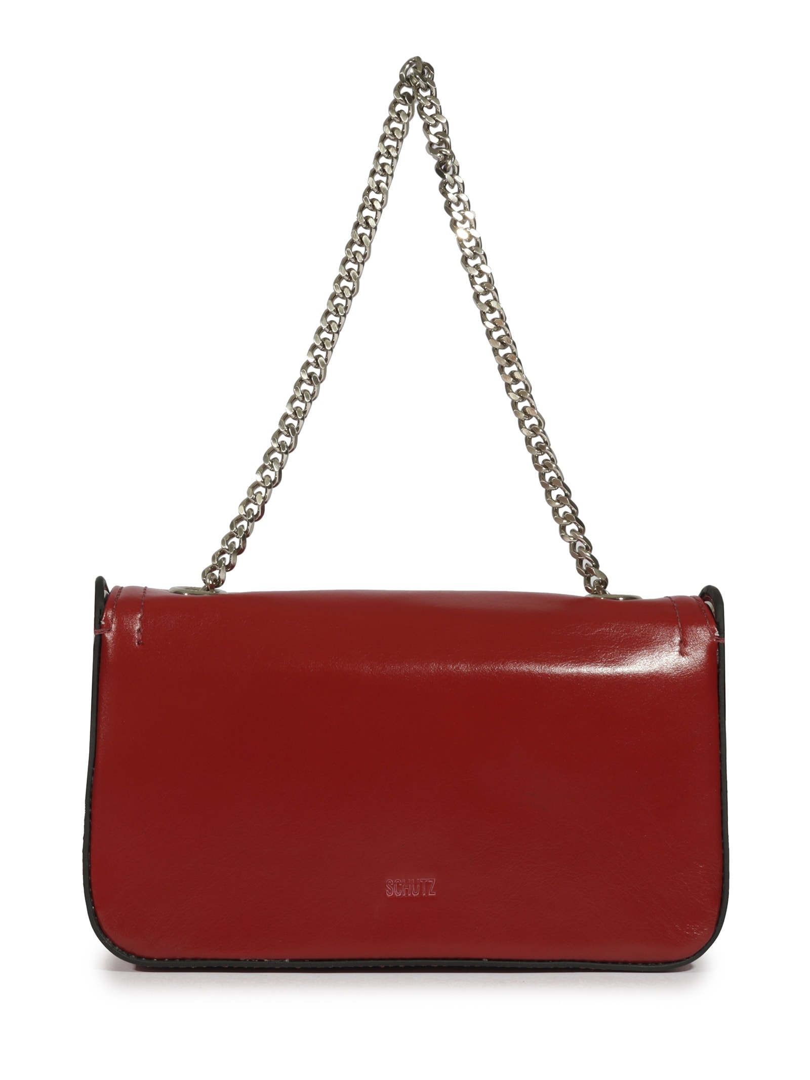 Bolsa Feminina Tiracolo Muse Pequena Couro Vermelho Schutz