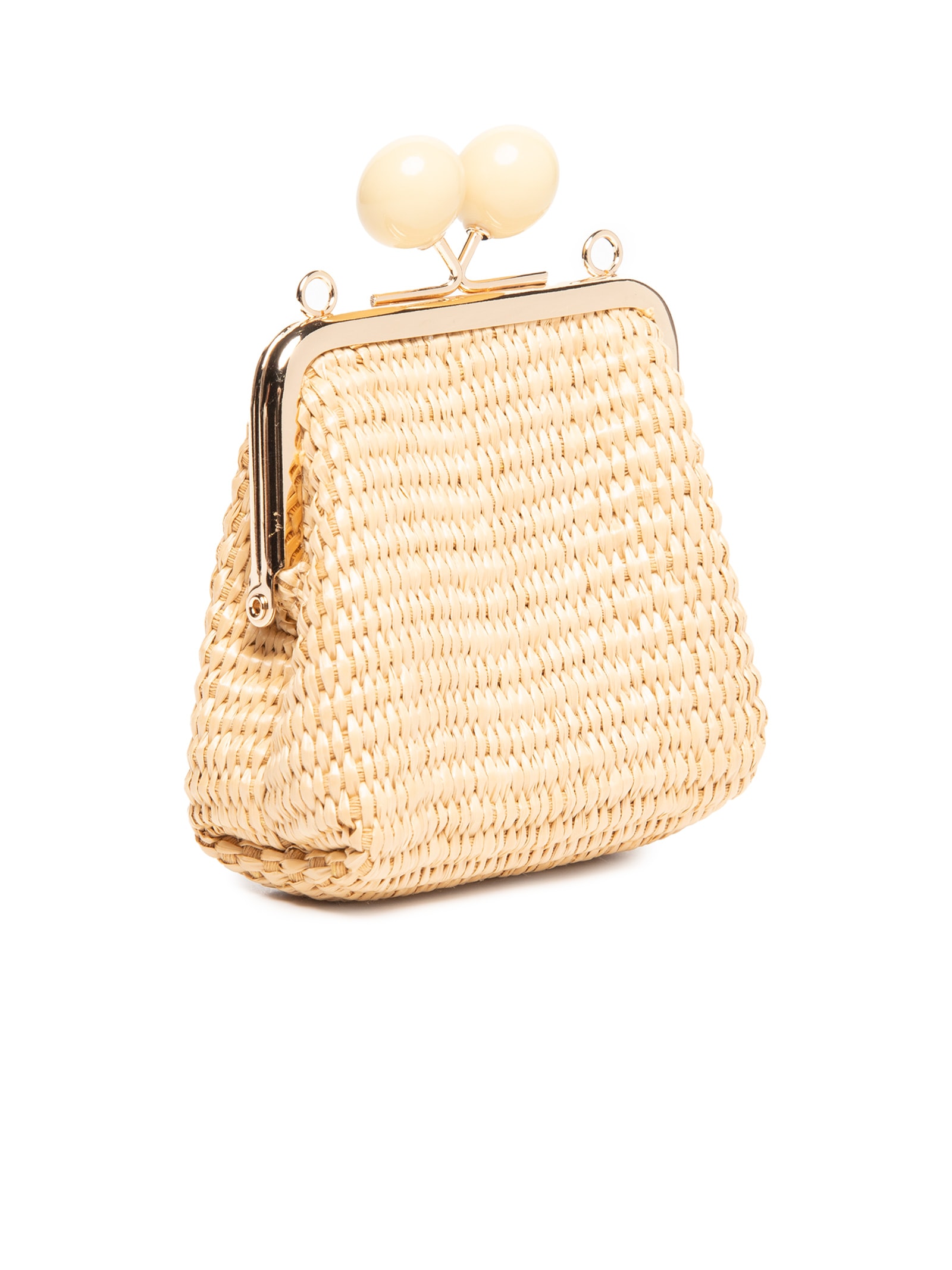 Bolsa Feminina Tiracolo Palha Tramada Bege Basiq