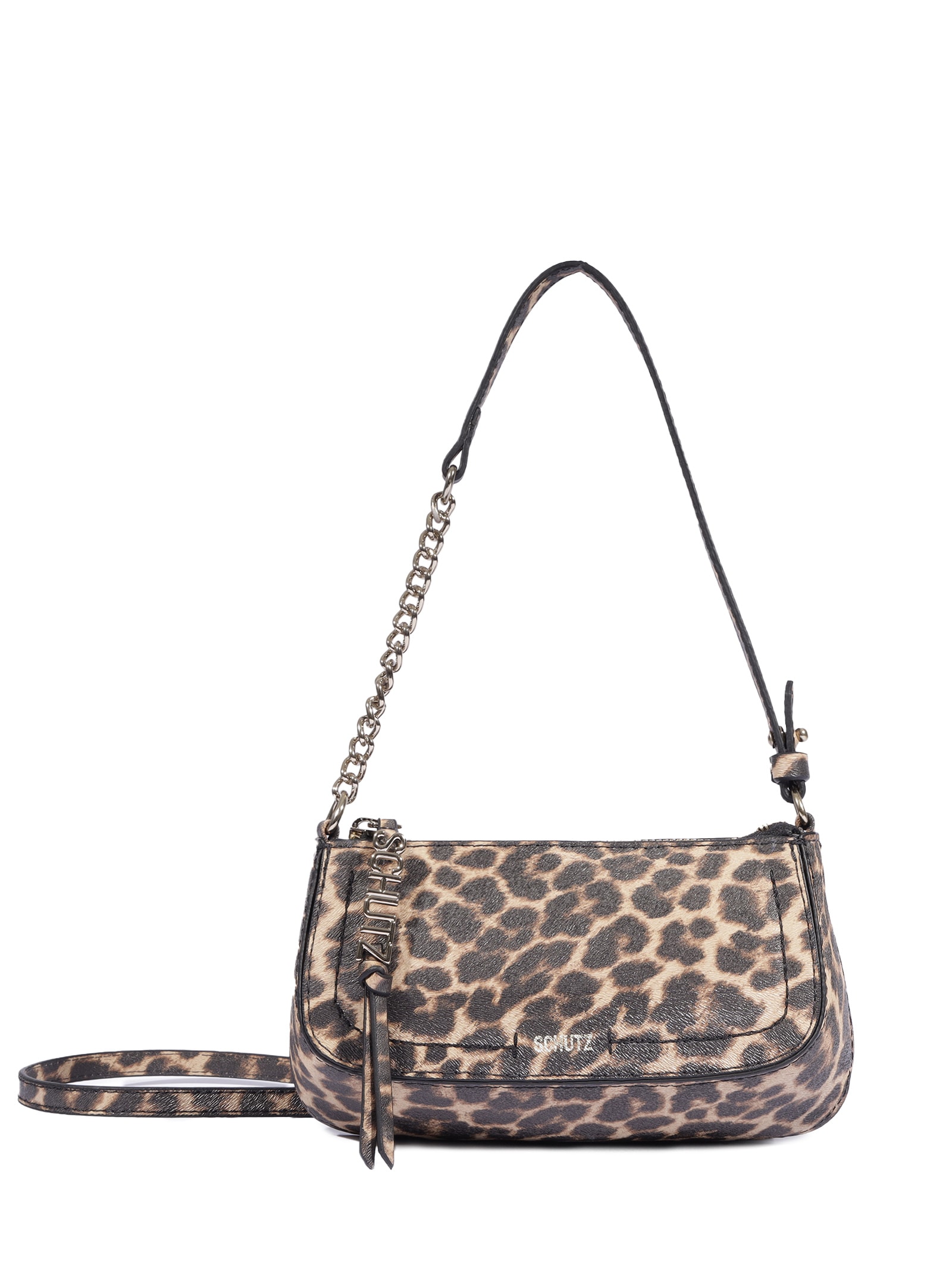 Bolsa Feminina Tiracolo Pequena Animal Print Schutz