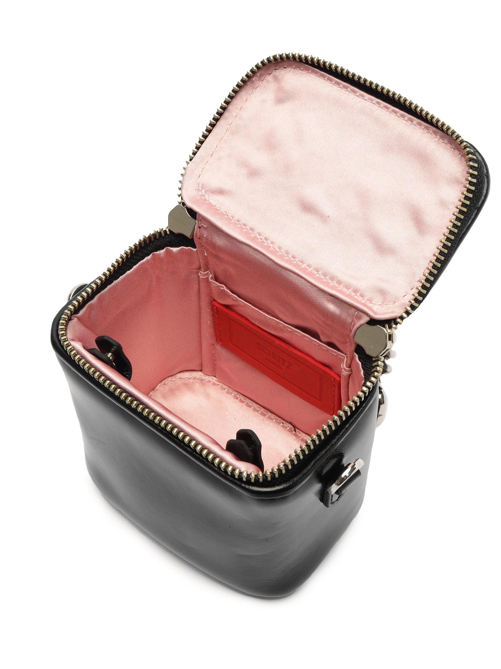 Schutz - Bolsa Feminina Tiracolo Pequena Boxy Couro - Preto