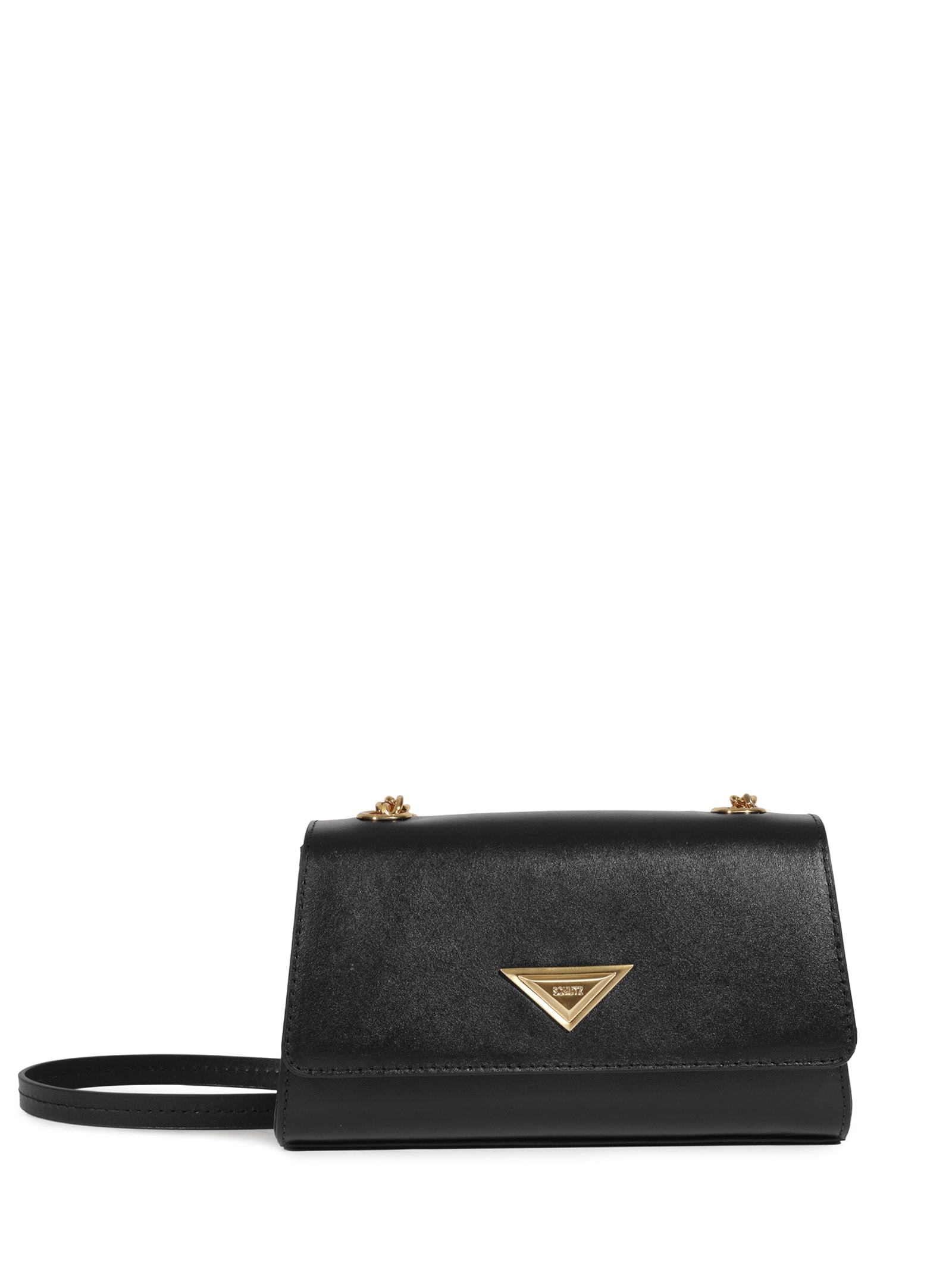 Bolsa Feminina Tiracolo Pequena Cally Couro Preto Schutz