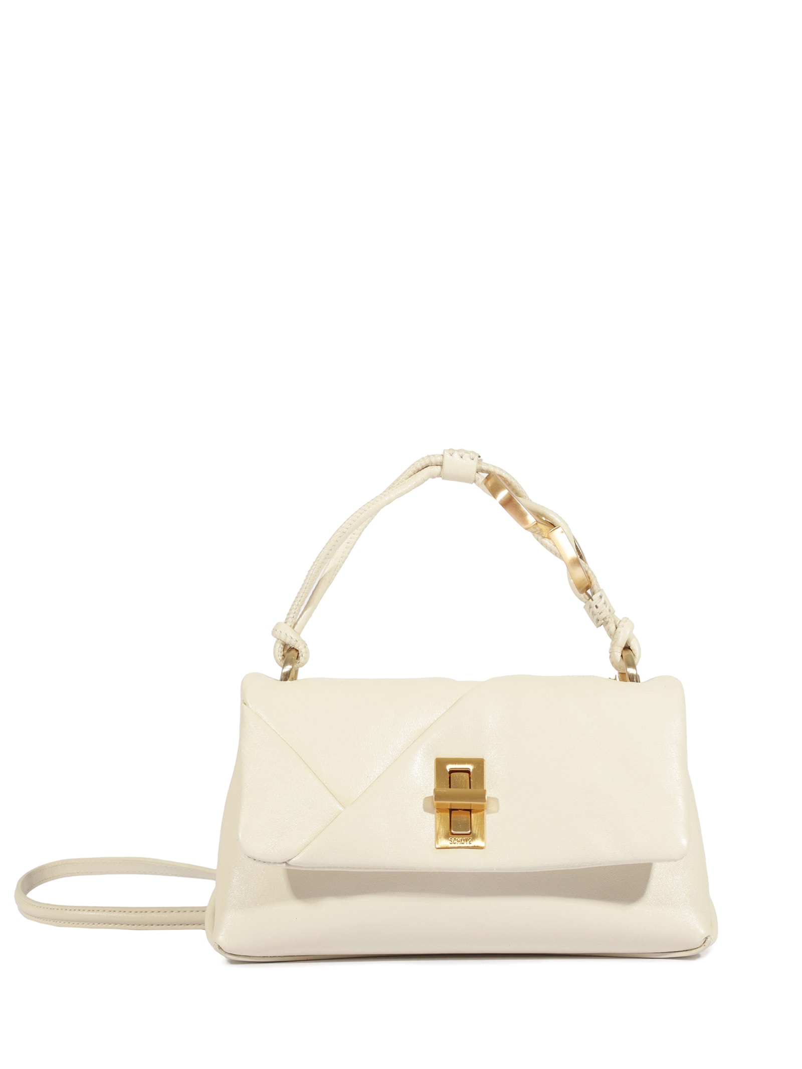 Bolsa Feminina Tiracolo Pequena Couro Branco Schutz