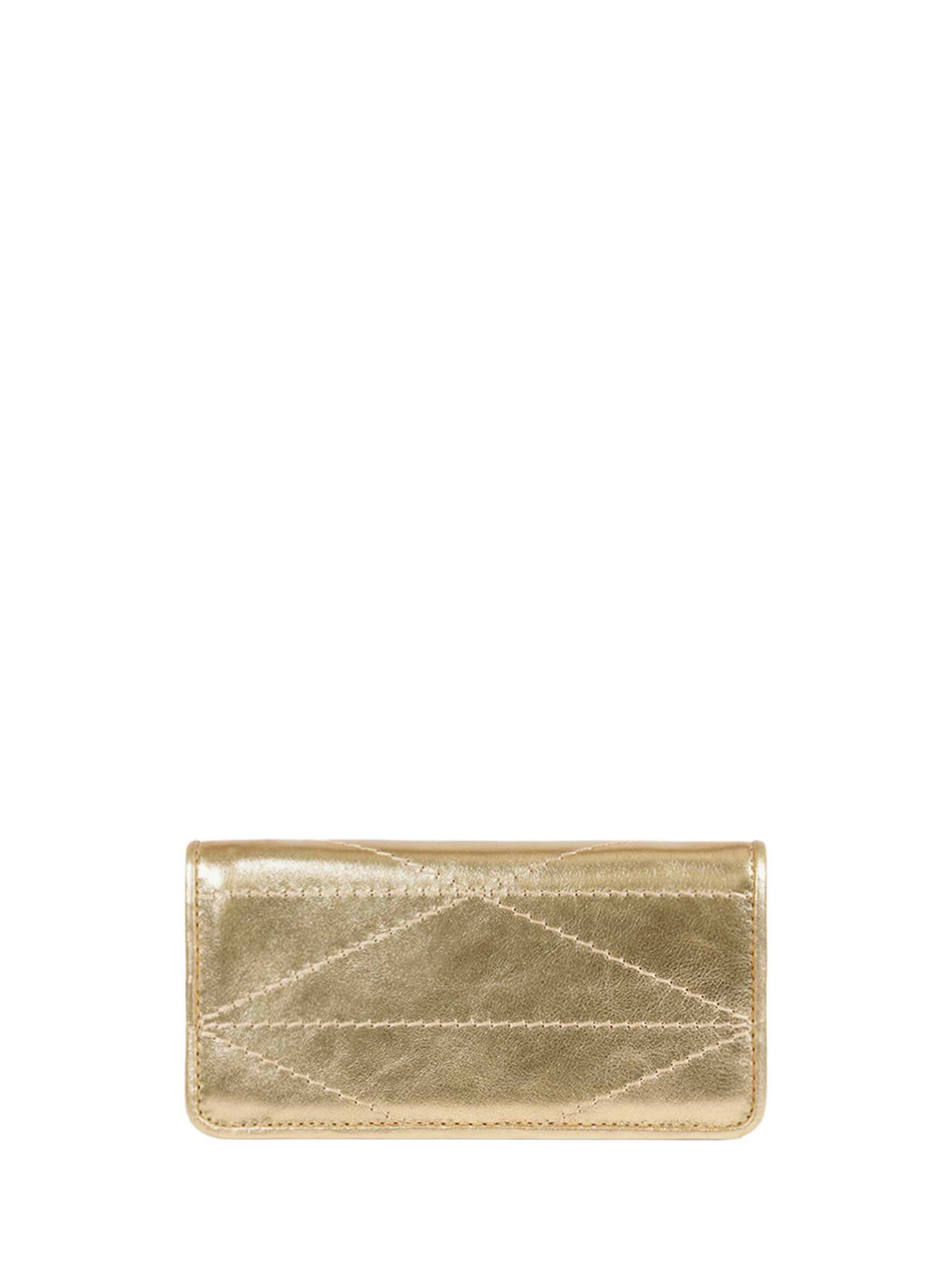 Bolsa Feminina Tiracolo Pequena Couro Dourado Schutz
