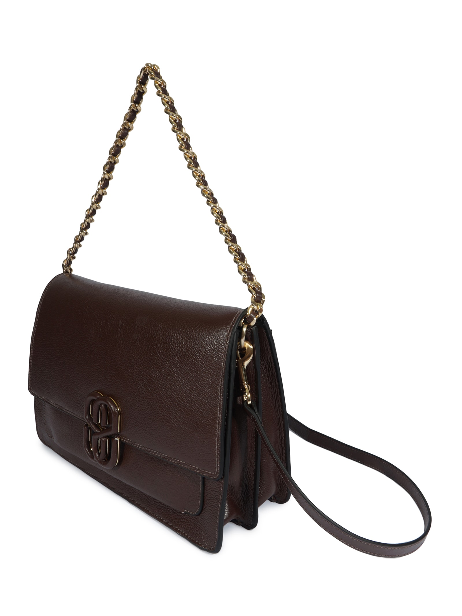 Bolsa Feminina Tiracolo Pequena Couro Marrom Schutz