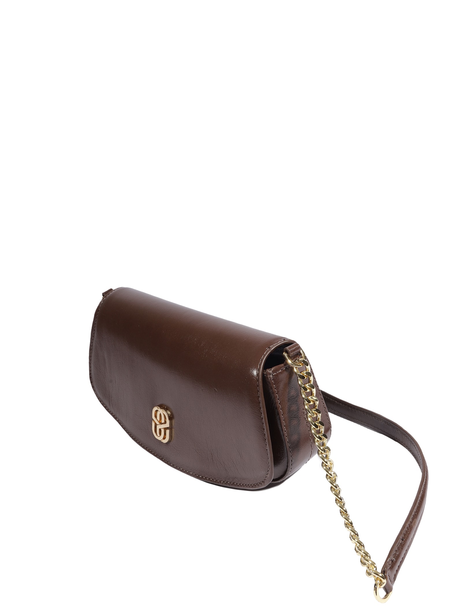 Bolsa Feminina Tiracolo Pequena Couro Marrom Schutz