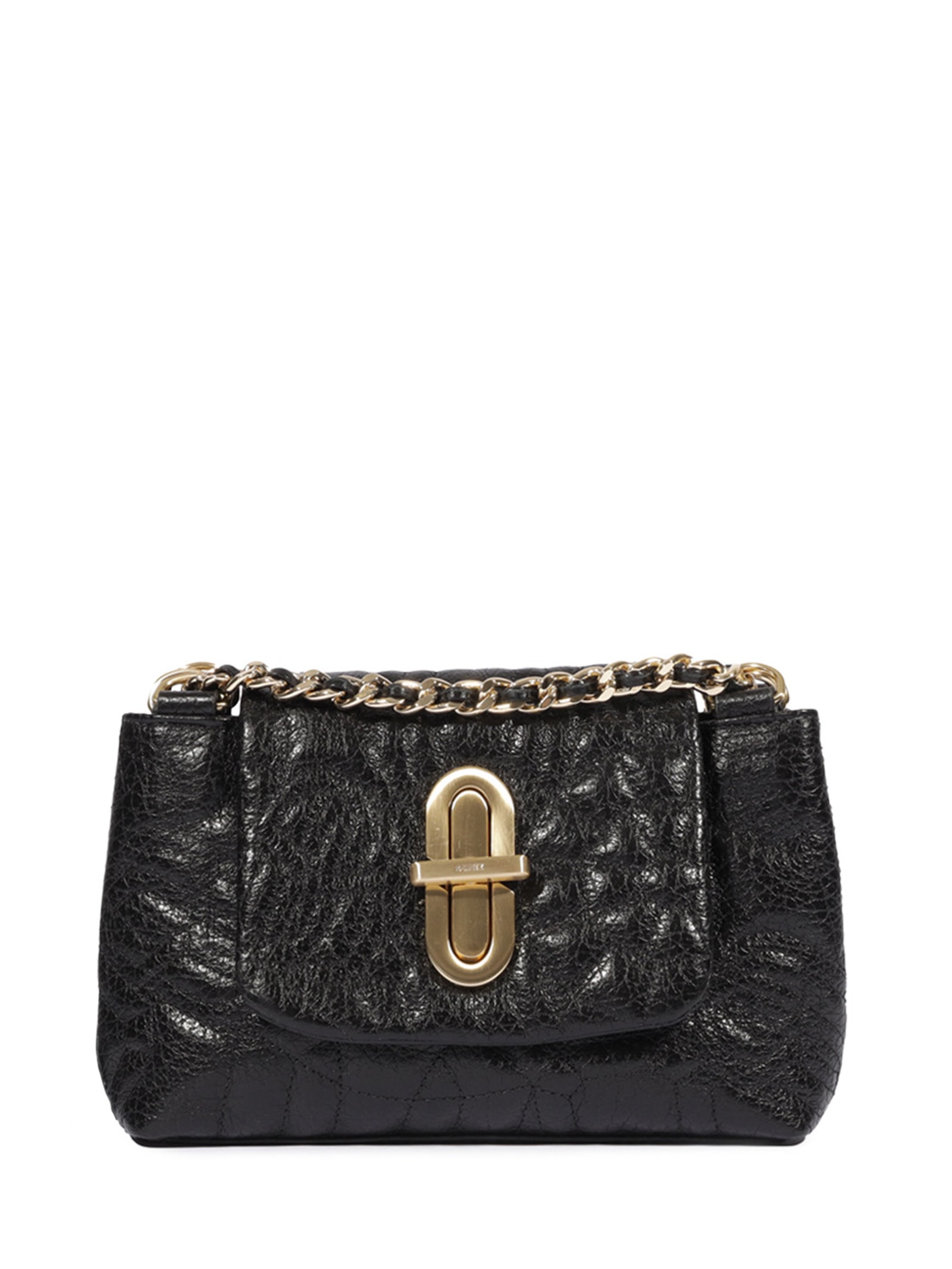 Bolsa Feminina Tiracolo Pequena Couro Preto Schutz