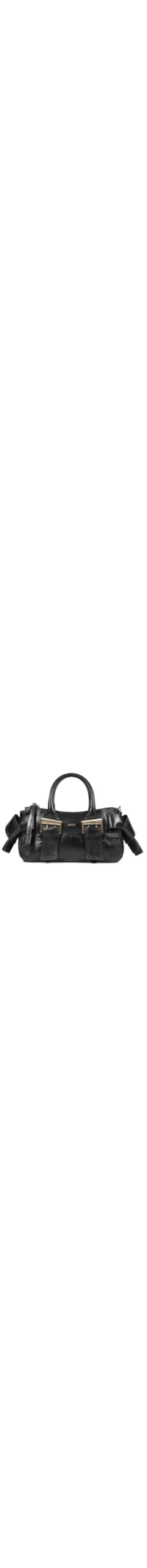 Bolsa Feminina Tiracolo Pequena Couro - Preto