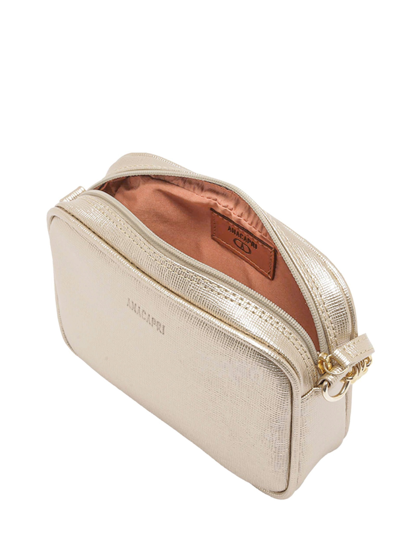 Bolsa Feminina Tiracolo Pequena Essencial Dourado Anacapri