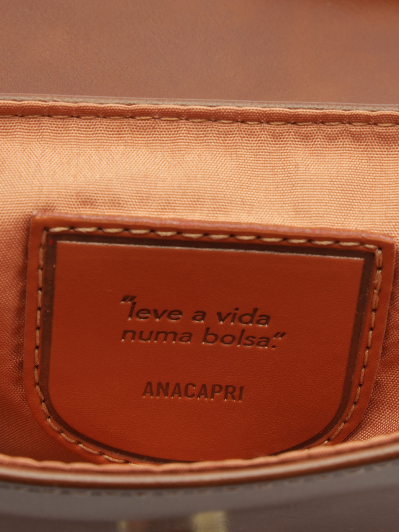 Bolsa Feminina Tiracolo Pequena Fivela Frontal Marrom Anacapri