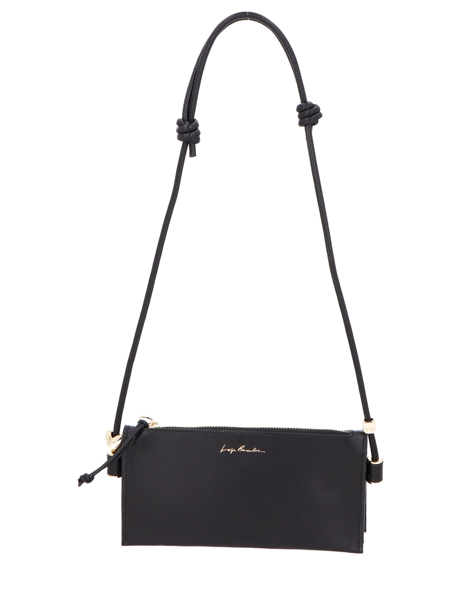 Bolsa Feminina Tiracolo Pequena Grease Preto Luiza Barcelos