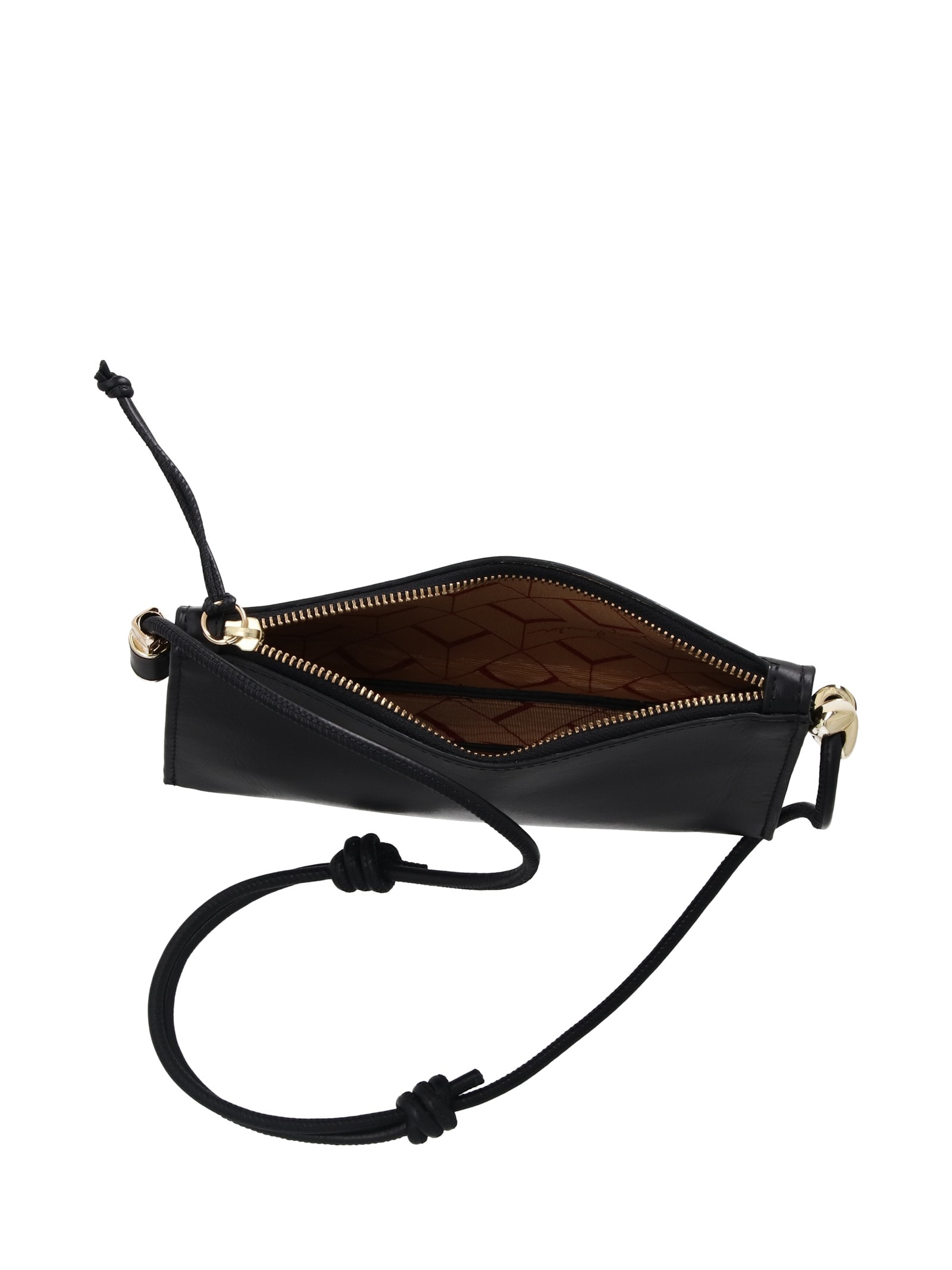 Bolsa Feminina Tiracolo Pequena Grease Preto Luiza Barcelos