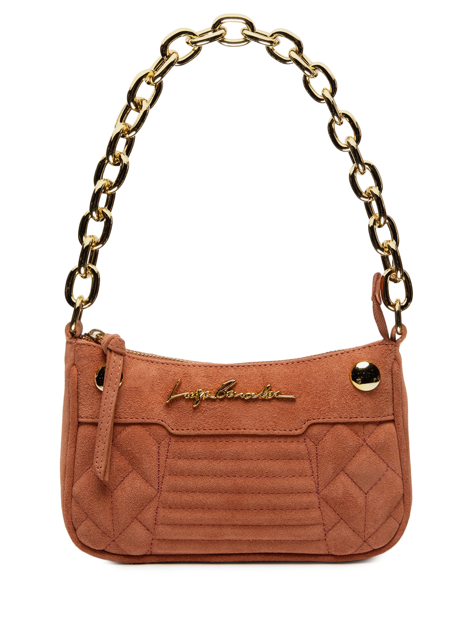 Bolsa Feminina Tiracolo Pequena Marrom Luiza Barcelos