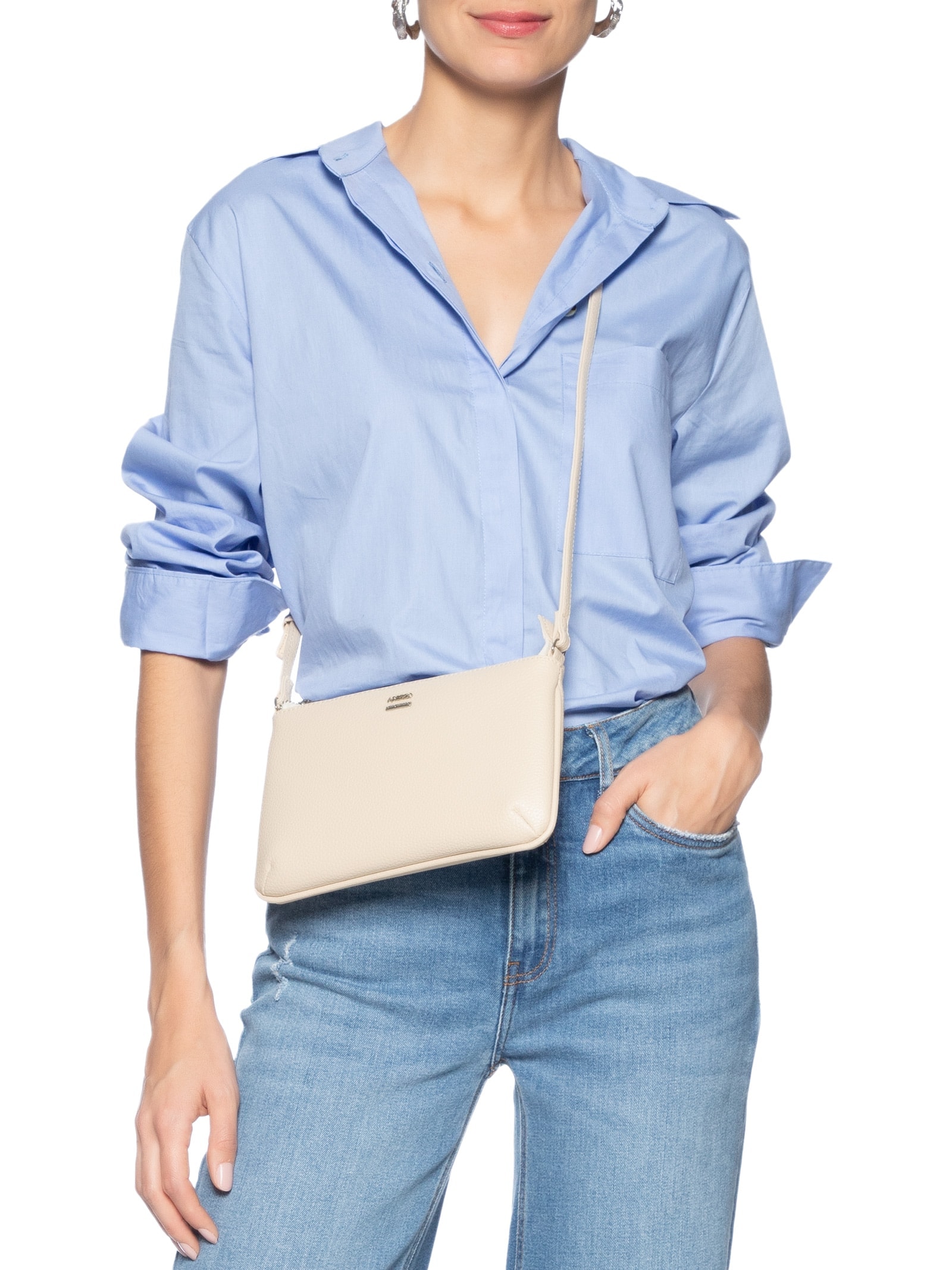 Bolsa Feminina Tiracolo Pequena Morgana Branco Arezzo