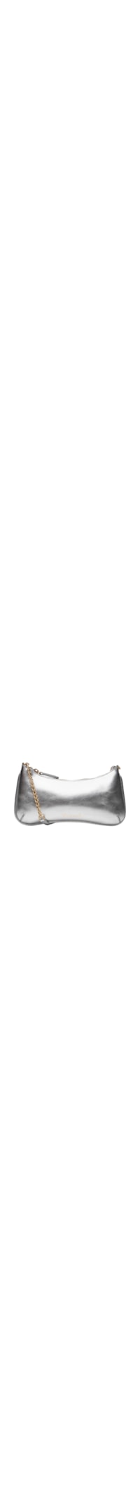 Bolsa Feminina Tiracolo Pequena Napa Oil Metal - Prateado