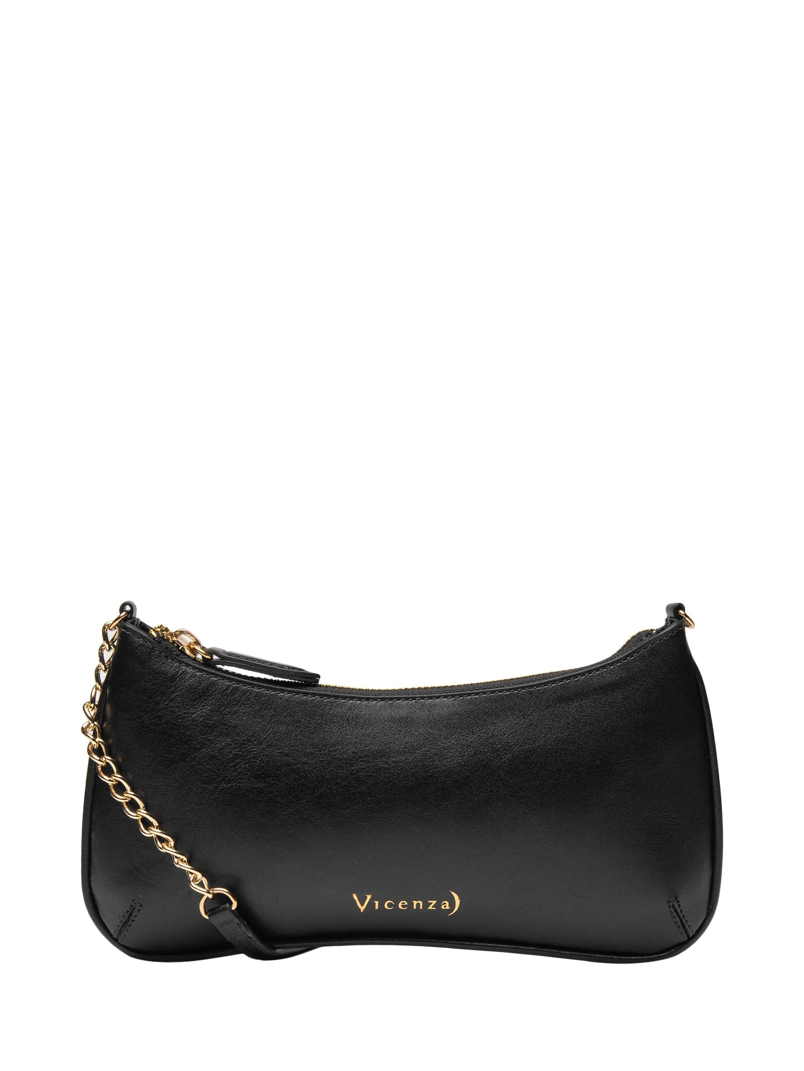 Bolsa Feminina Tiracolo Pequena Napa Oil Preto Vicenza