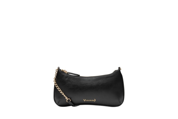 Bolsa Feminina Tiracolo Pequena Napa Oil - Preto