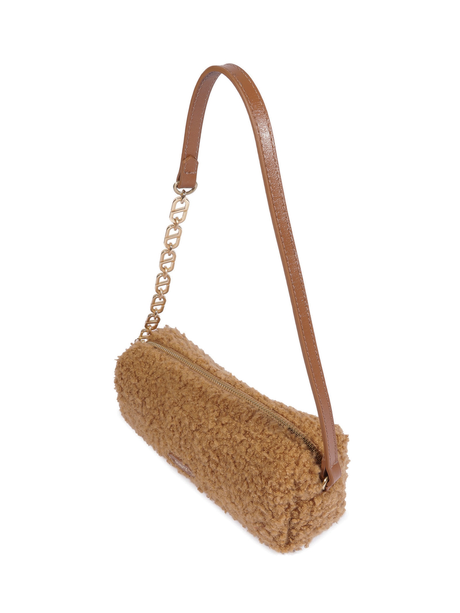 Bolsa Feminina Tiracolo Pequena Pele Marrom Schutz