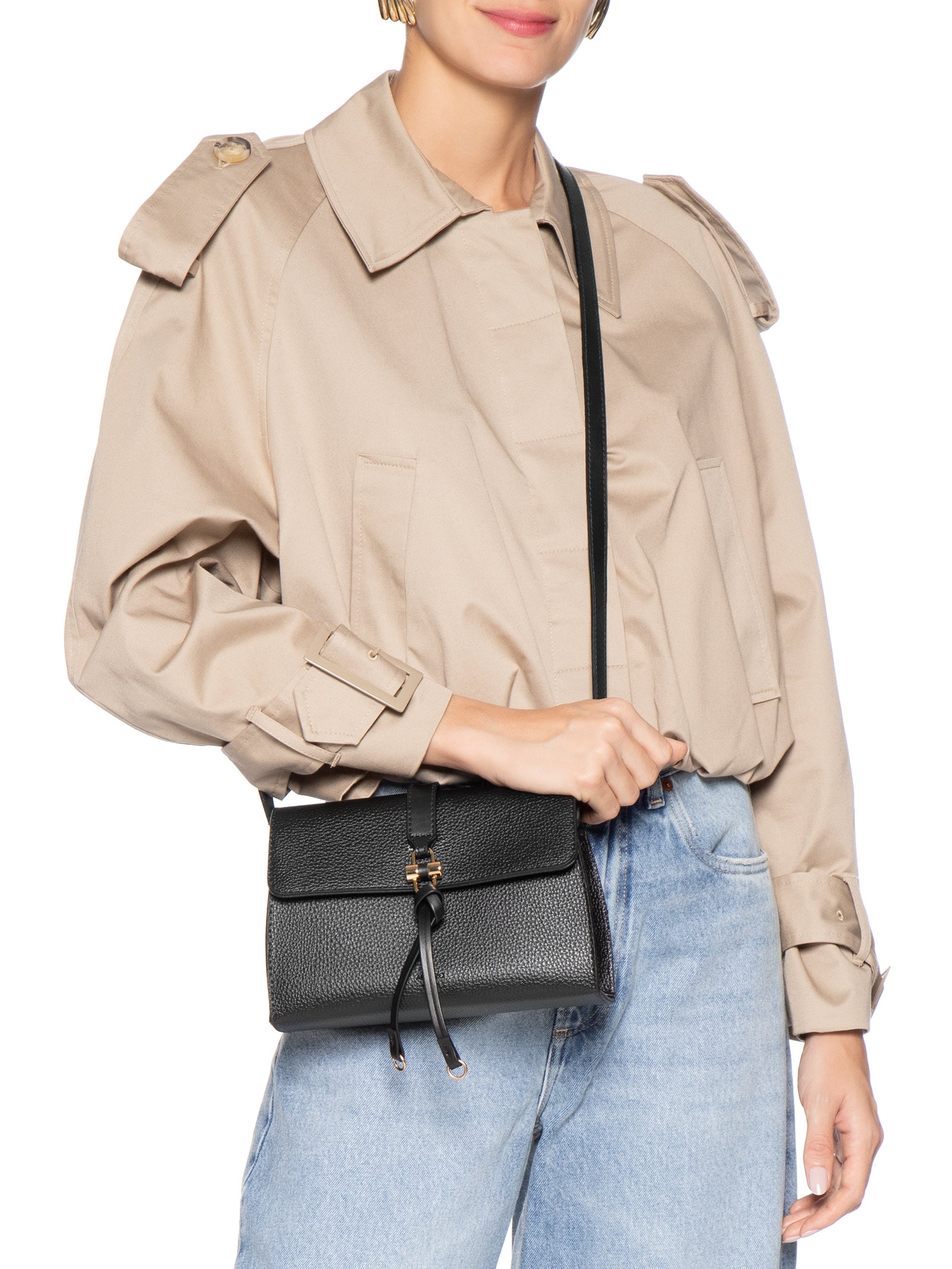 Bolsa Feminina Tiracolo Pequena Preto Arezzo