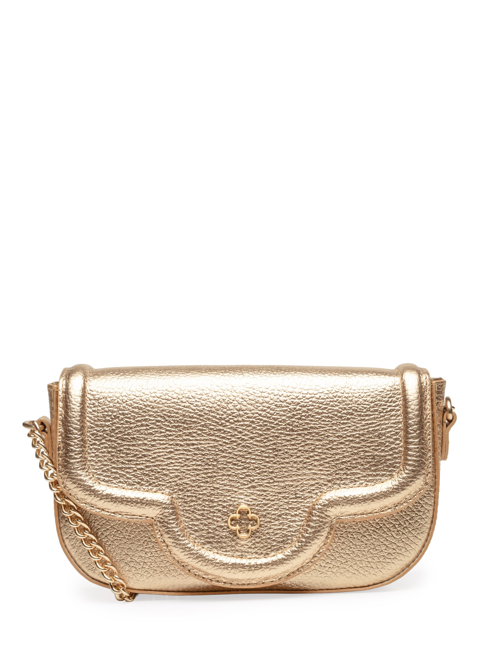 Bolsa Feminina Tiracolo Pequena Relax Bag Metal Dourado Capodarte