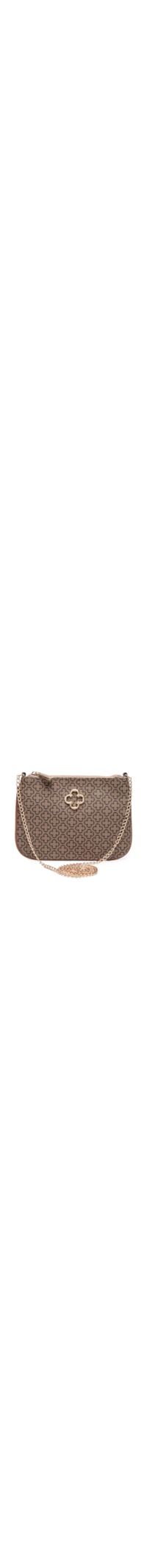 Bolsa Feminina Tiracolo Pequena Soft Monograma - Marrom