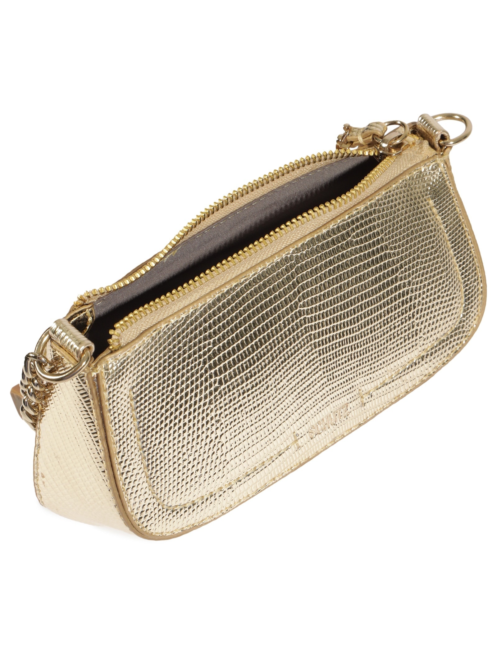 Bolsa Feminina Tiracolo Pequena Tina Dourada Schutz