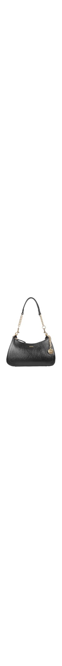 Bolsa Feminina Tiracolo Shoulder Elowen Média Couro - Preto