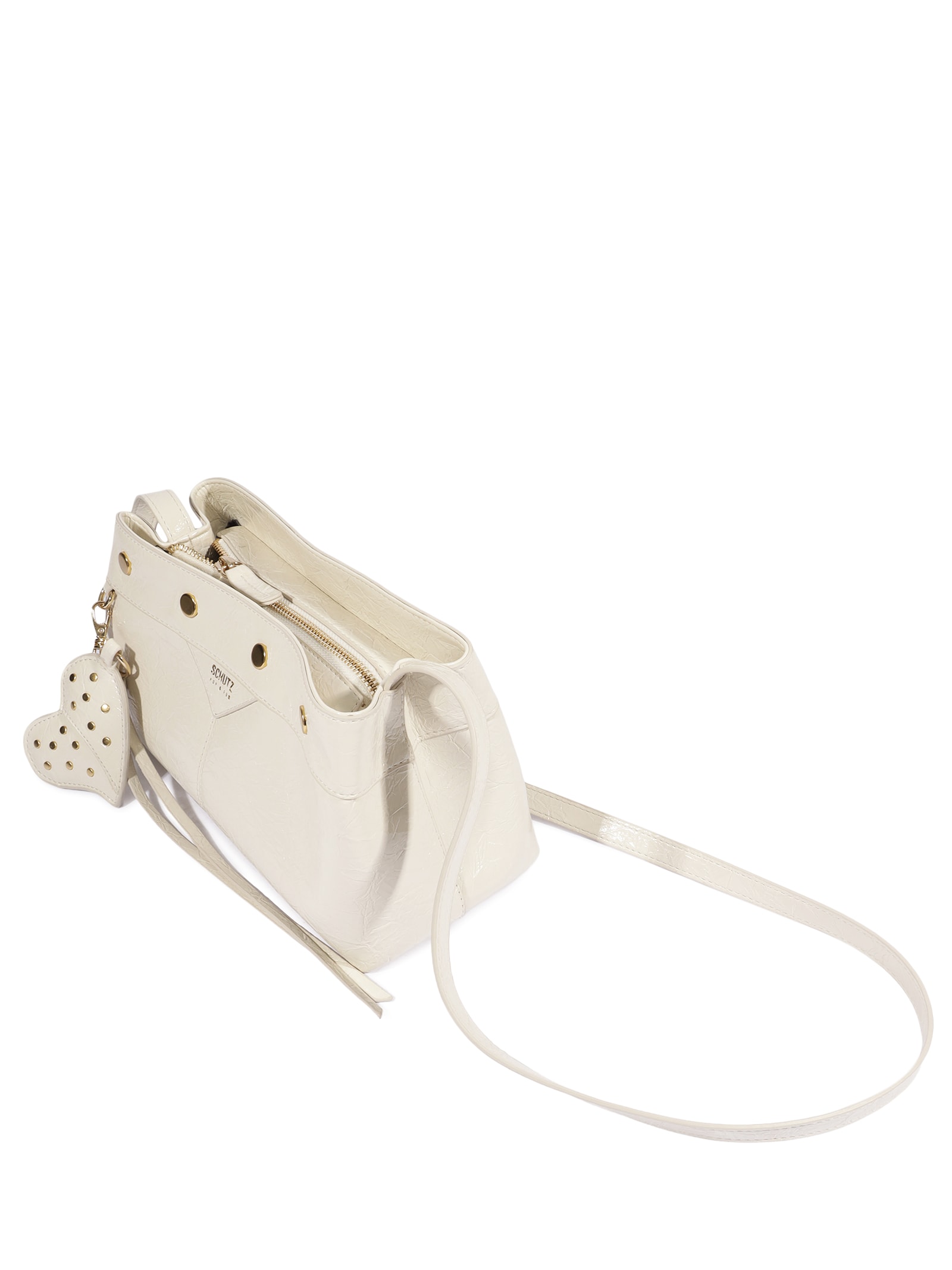 Bolsa Feminina Tiracolo Shoulder Passion Média Branco Schutz