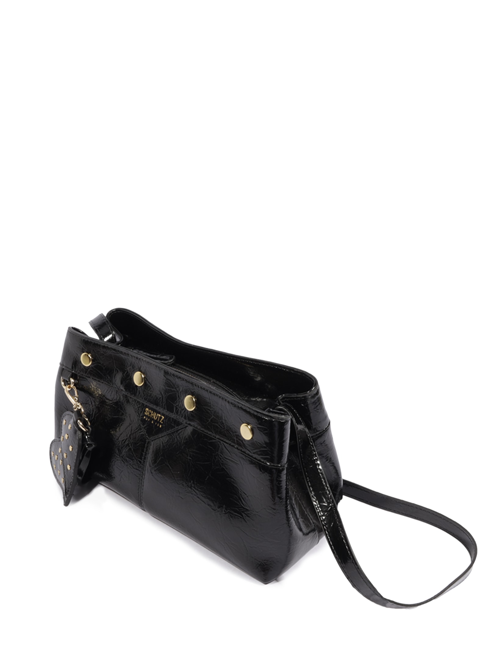 Bolsa Feminina Tiracolo Shoulder Passion Média Preto Schutz