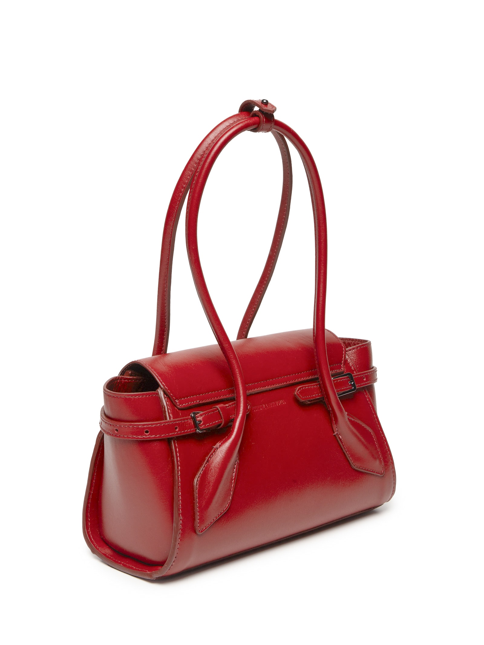 Bolsa Feminina Tiracolo Sofia Média Couro Vermelho Schutz + Nati Vozza