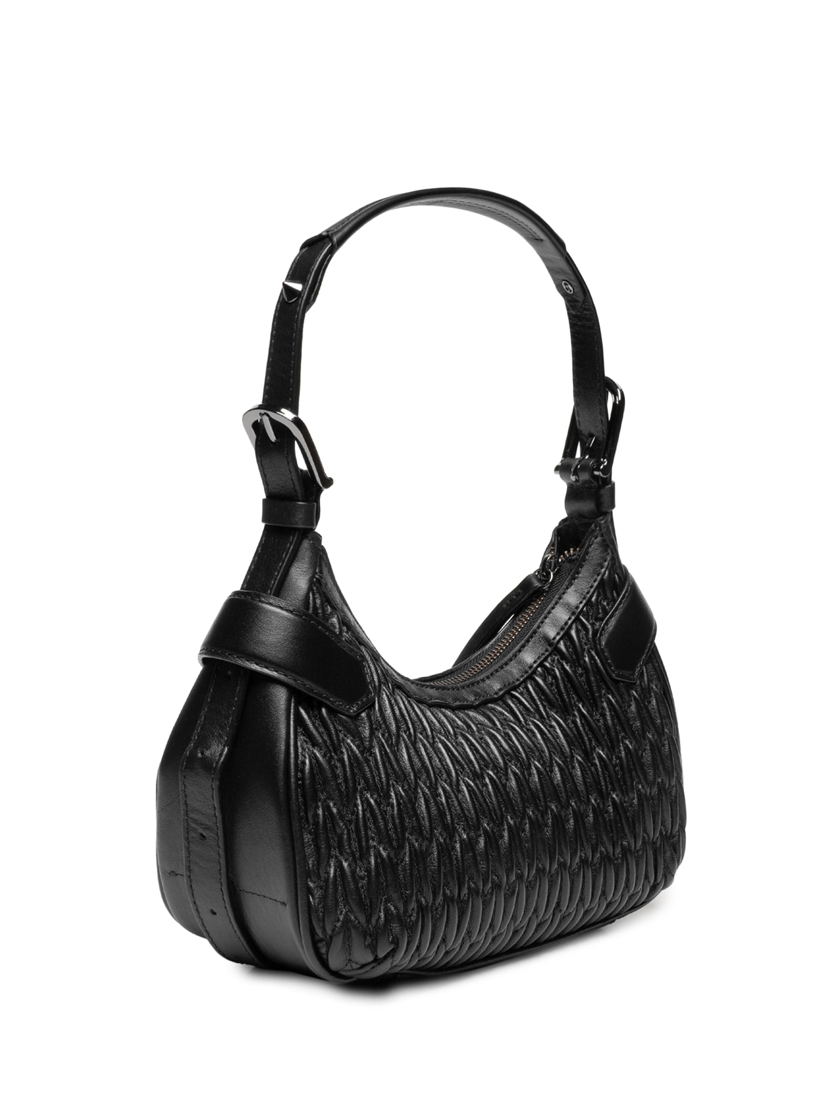 Bolsa Feminina Tiracolo Suki Média Couro Preto Schutz