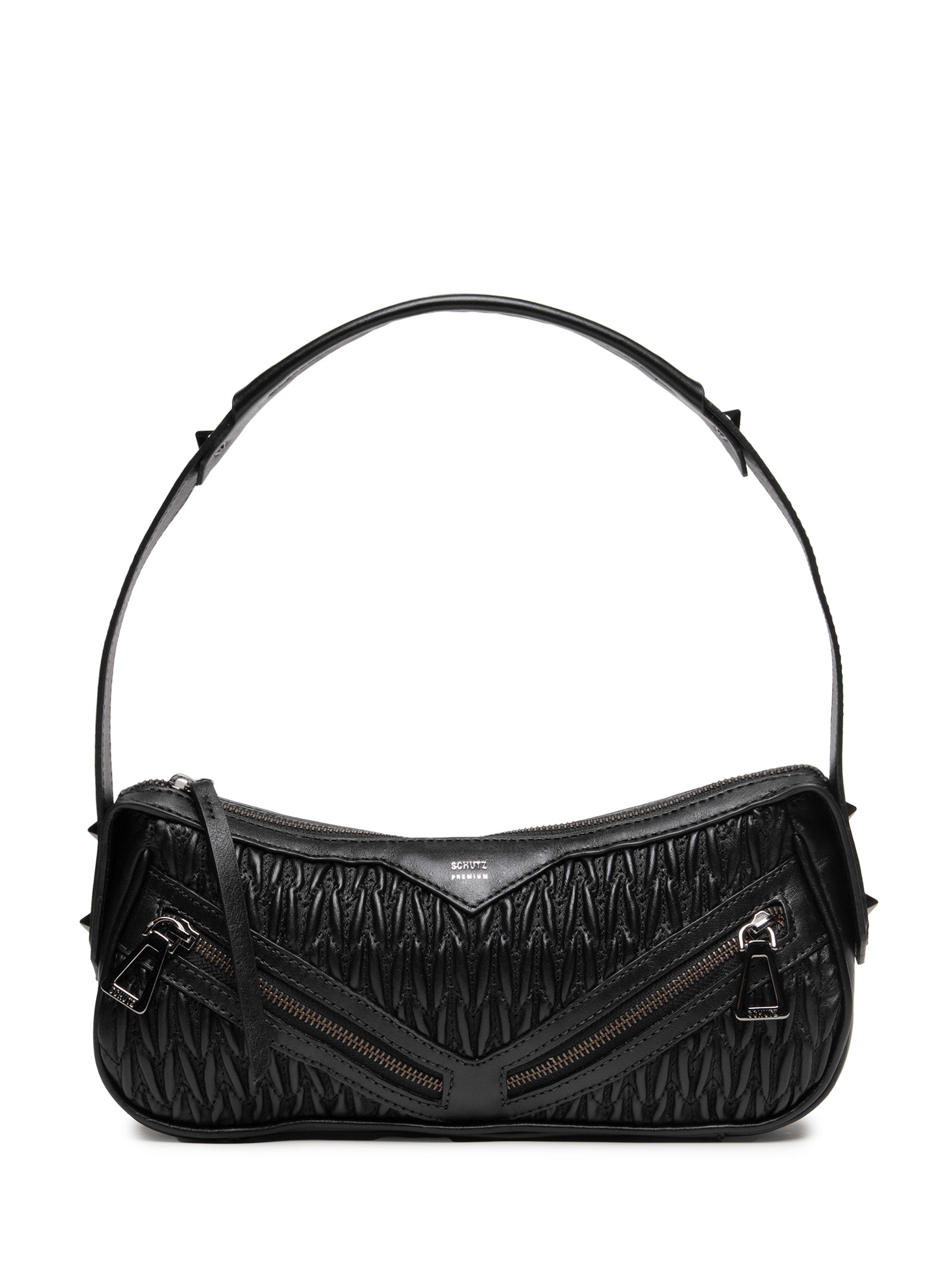 Bolsa Feminina Tiracolo Suki Pequena Couro Preto Schutz