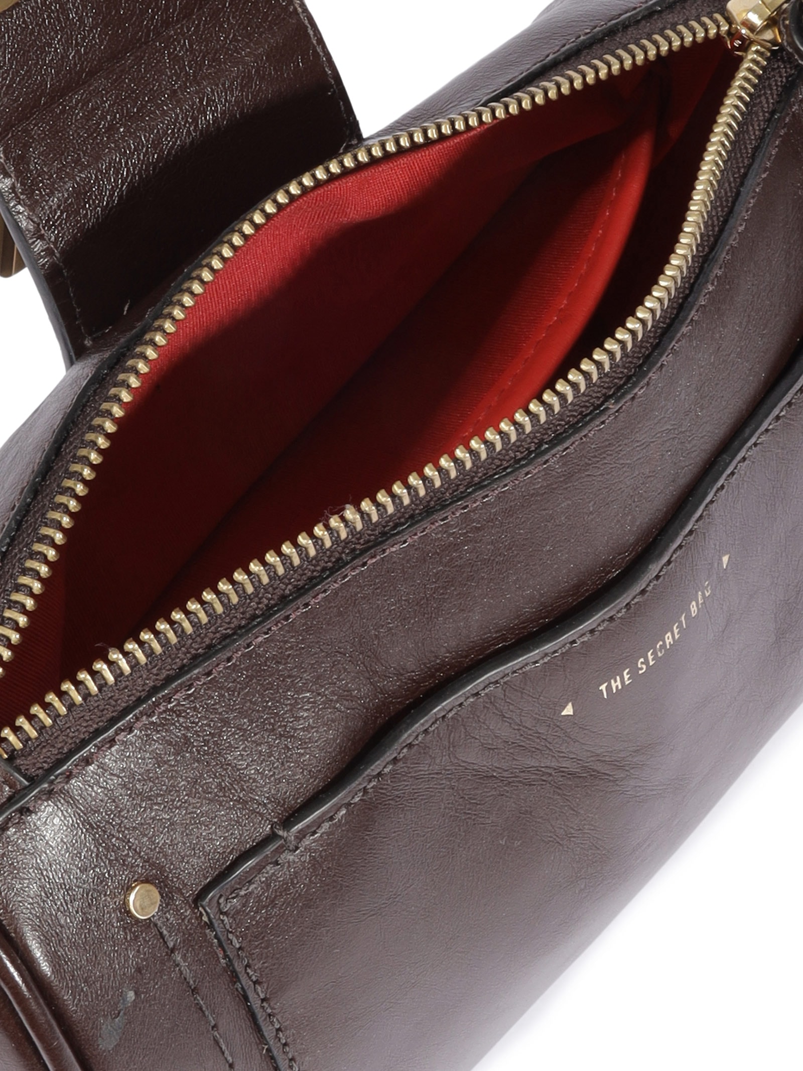 Bolsa Feminina Tiracolo The Secret Couro Pequena Marrom Schutz