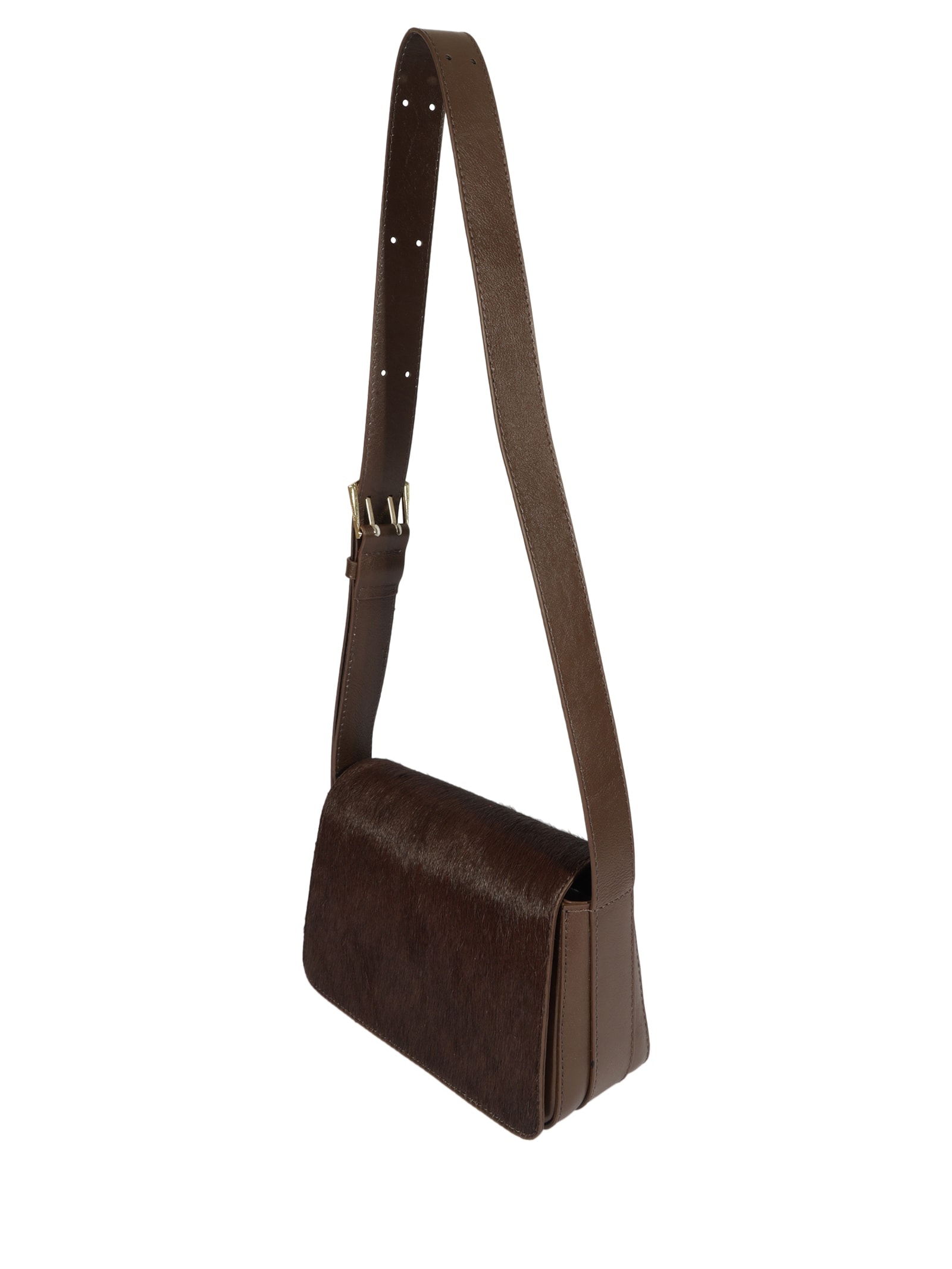 Bolsa Feminina Tiracolo Yuna Couro Marrom Schutz