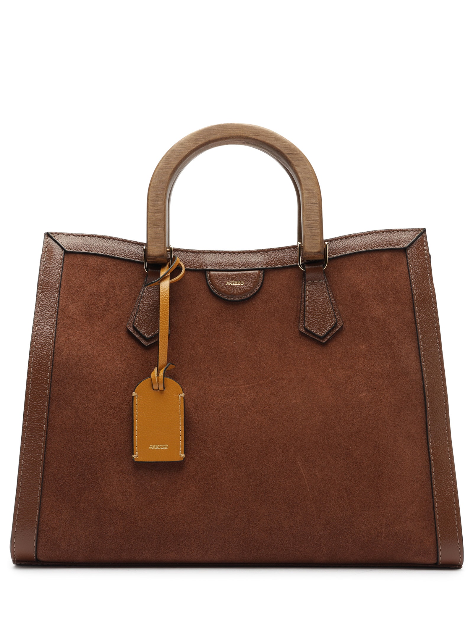 Bolsa Feminina Tote Camurça Grande Marrom Arezzo