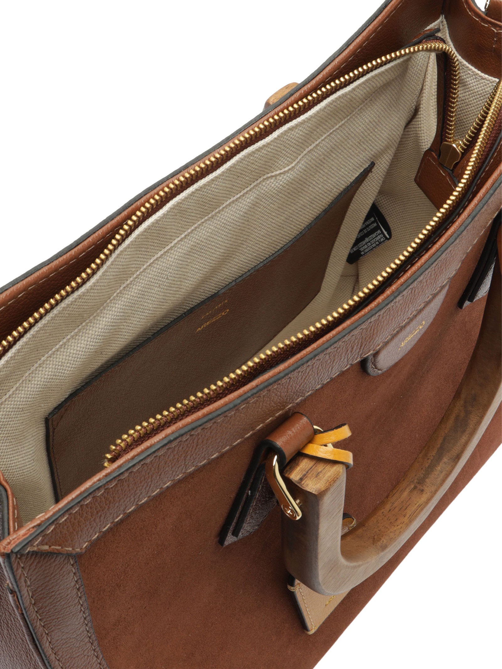 Bolsa Feminina Tote Camurça Grande Marrom Arezzo