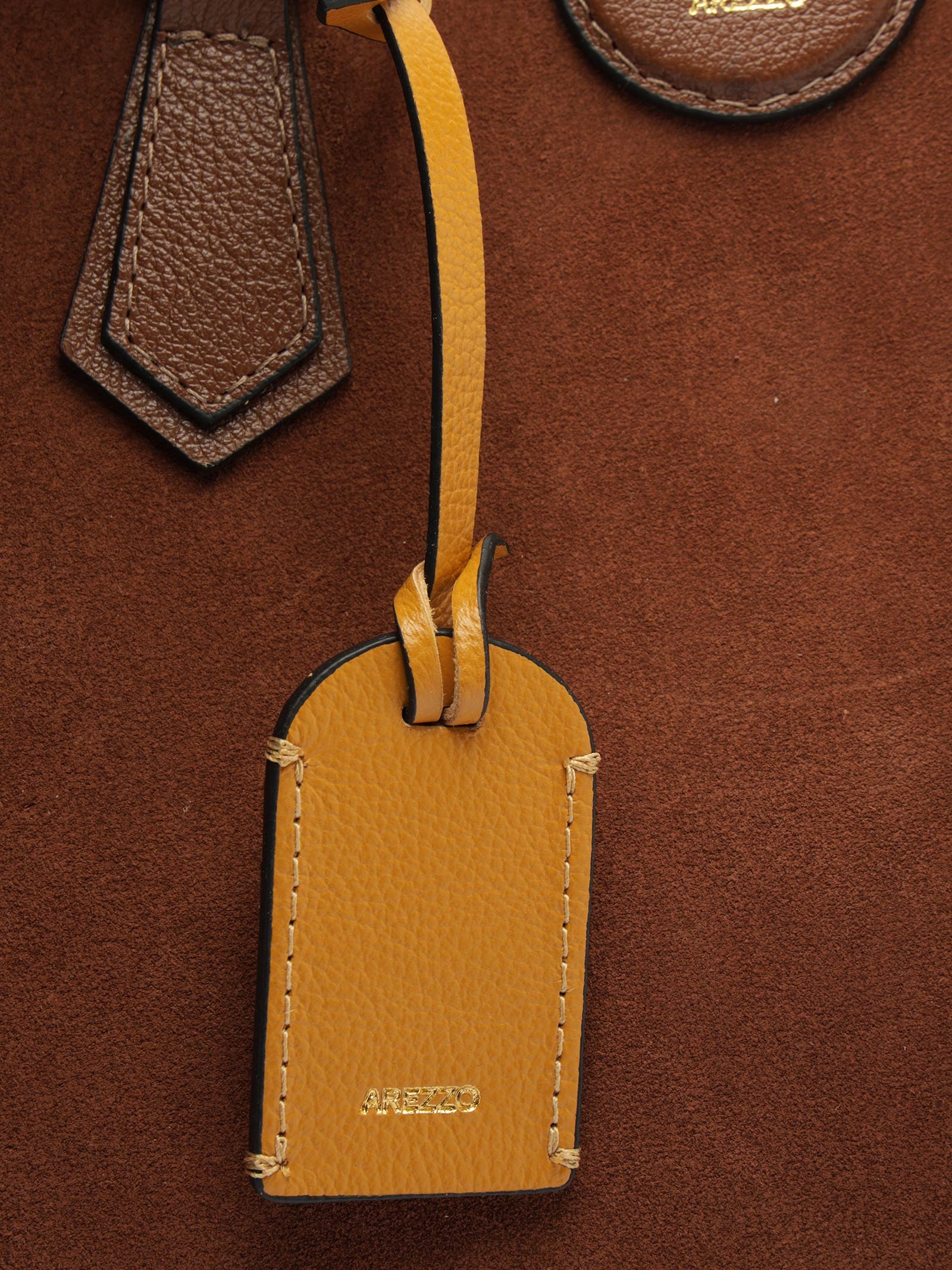 Bolsa Feminina Tote Camurça Grande Marrom Arezzo