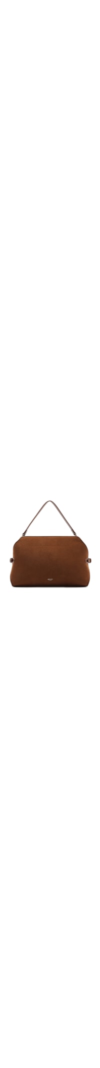 Bolsa Feminina Tote Camurça Grande Tiras Laterais - Marrom