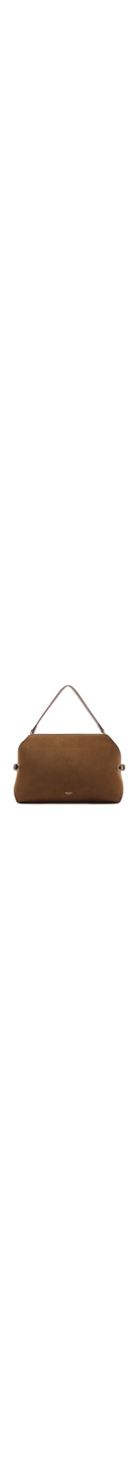 Bolsa Feminina Tote Camurça Grande Tiras Laterais - Marrom