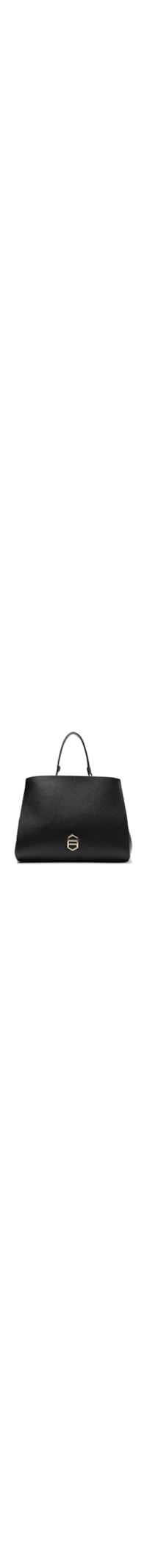 Bolsa Feminina Tote Couro Grande Alças - Preto