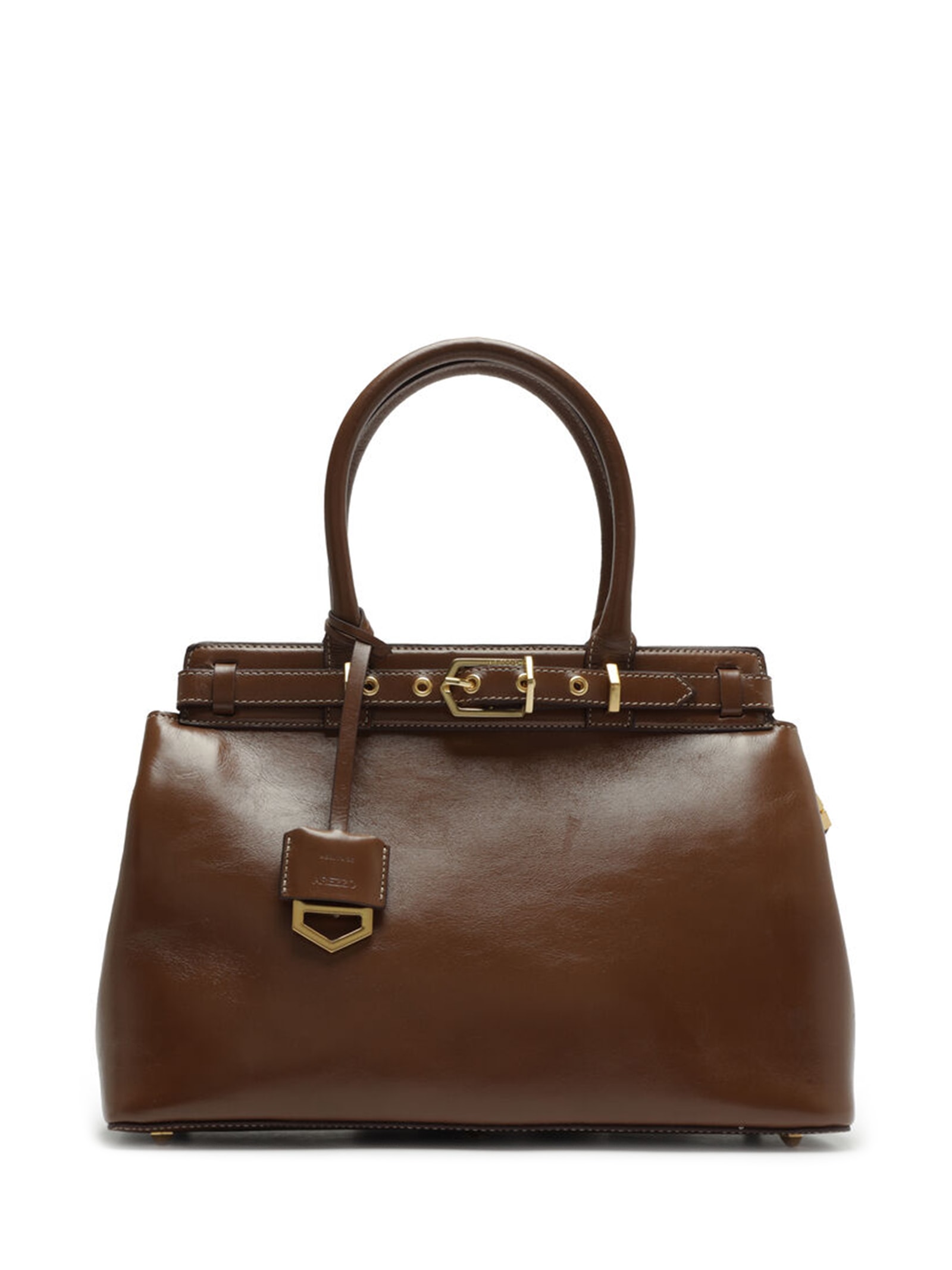 Bolsa Feminina Tote Couro Grande Bag Charm Victória - Marrom