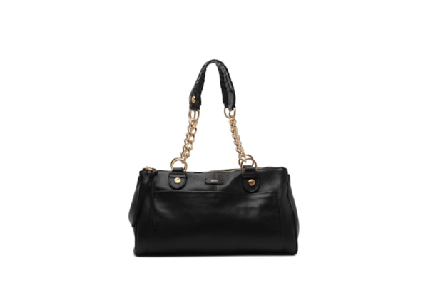Bolsa Feminina Tote Couro Grande - Preto