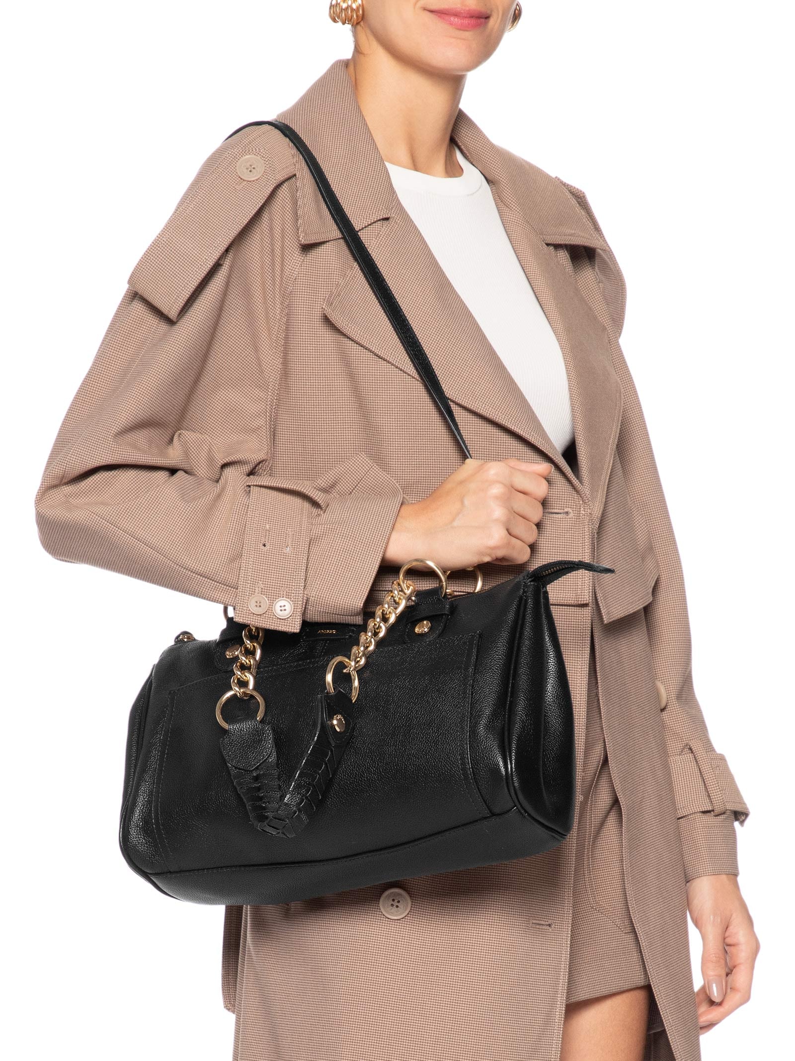 Bolsa Feminina Tote Couro Grande Preto Arezzo