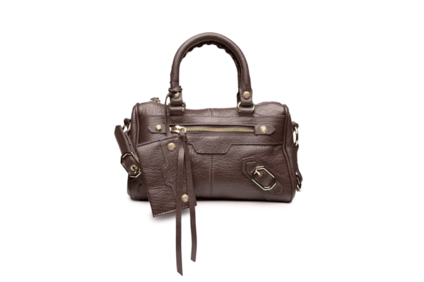 Bolsa Feminina Tote Couro Pequena Alça Tressê - Marrom