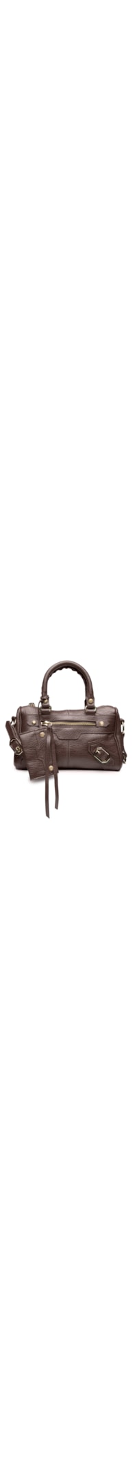 Bolsa Feminina Tote Couro Pequena Alça Tressê - Marrom